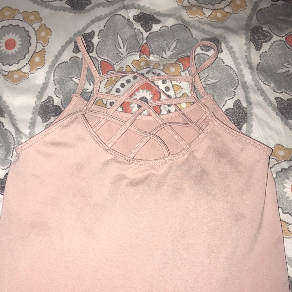 A pink small dress.